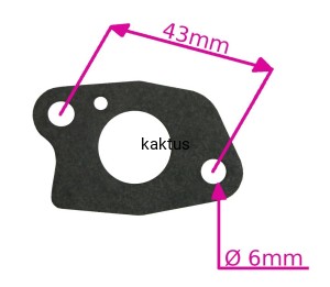 USZCZELKA GAŹNIKA SILNIKA LONCIN 196 LC1P70FA 1P65