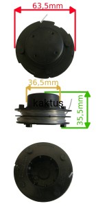 SZPULA GŁOWICY PODKASZARKI GRIZZLY RT250 (2SZTUKI)