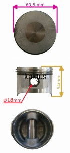 TŁOK KOMPLETNY 69,5 MM SILNIKA NAC T680E