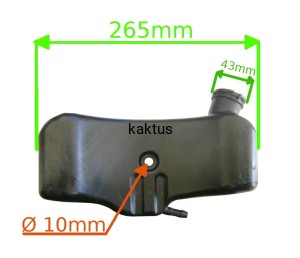 ZBIORNIK PALIWA (BEZ KORKA) SILNIKA NAC T680E