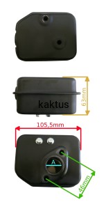 TŁUMIK SILNIKA KOSIARKI NAC T680E