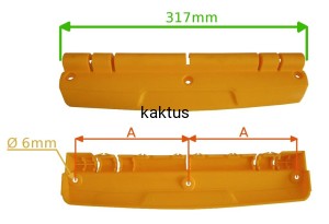 WSPORNIK DEFLECTORA COMBI/MULTICLIP ŻÓŁTY