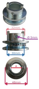 KOŁO PASOWE NA WAŁ HORTMASZ HKS 146N HKS 150N