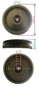 KOŁO FI 295 MM TYŁ JL56Z-C1 LV50Z-BSA 12" 89Z