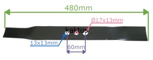 LISTWA TNĄCA 480MM NAC URSUS UR-LS48575EX UR-LS486