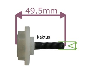 ŚRUBA NOŻA KOSIARKI HORTMASZ JA1151 JA1171 JA1631