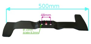 LISTWA TNĄCA 500MM FAWORYT JL50BS675 P N ŁOPATKI