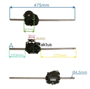 PRZEKŁADNIA NAPĘDOWA KOSIARKI HORTMASZ D1576 GT