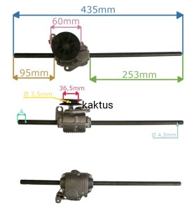 PRZEKŁADNIA NAPĘDU KOSIARKI NAC LS42-99 NTYP METAL