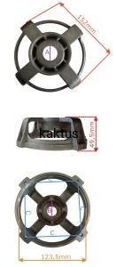 TARCZA ŁOŻYSKOWA SILNIKA JAK OD STRONY WENTYLATORA