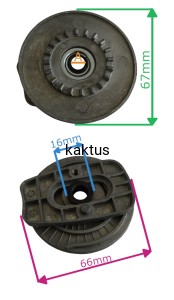 NAPINACZ ŁAŃCUCHA KPL. PRZYKRĘCANY DO PROW. NAC