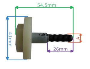 ŚRUBA NOŻA FEURELLE MTD 624-0077