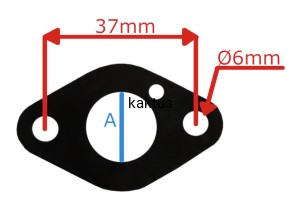 USZCZELKA POD GAŹNIK NAC 1P56F LS1210 MEX40-99