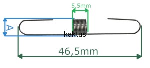 SPRĘŻYNA REGULATORA OBROTÓW NAC LP40-300-PL-DE