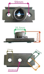 PIASTA NOŻA KOSIARKI NAC LP3420 WYS 30MM WAŁ 22MM