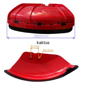 OSŁONA GŁOWICY KOSY NAC TT-BC520-2 CZERWONA