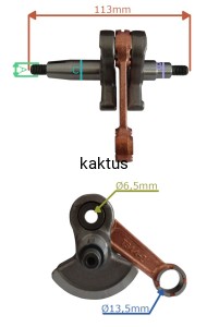 WAŁ KORBOWY Z KORBOWODEM KOSY URSUS BP508-260