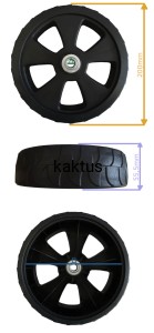 KOŁO 200MM PRZEDNIE AL-KO 470 520BR Z ŁOŻYSKAMI
