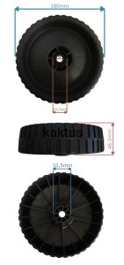 KOŁO FI 180 MM MTD 46B 734-05019