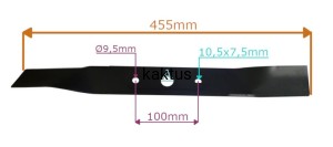 LISTWA TNĄCA 455MM NAC JA1631 LE18-46-SI-JT -G