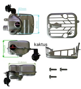 TŁUMIK KPL SILNIKA BRIGGS 595516