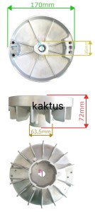 KOŁO MAGNESOWE KOSIARKI NAC LS50-159-JR2 LS2002