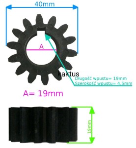 KOŁO BIEGU WSTECZNEGO MAŁE FUTURA LILI TXX 3000020