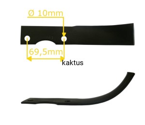 NÓŻ GLEBOGRYZARKI HORTMASZ HGS 500 550 PRAWY