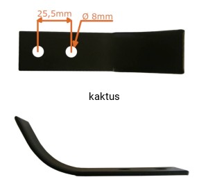 NÓŻ GLEBOGRYZARKI HORTMASZ HGS138L BK-400