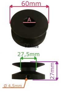 KOŁO PASOWE GLEBOGRYZARKI HORTMASZ CJD-1003 PRZÓD