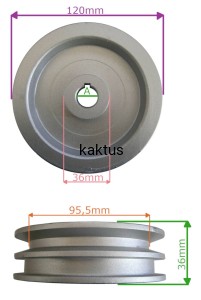 KOŁO PASOWE GLEBOGRYZARKI HORTMASZ HGS 1051N DUŻE