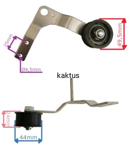 ROLKA NAPINACZA KPL GLEBOGRYZARKI HORTMASZ HGS 550