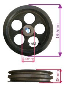 KOŁO PASOWE GLEBOGRYZARKI HORTMASZ TIG 6580 DUŻE