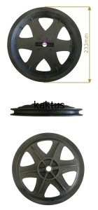 KOŁO PASOWE GLEBOGRYZARKI HORTMASZ BK-30 DUŻE