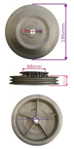 KOŁO PASOWE GLEBOGRYZARKI HORTMASZ RTT2 RTT3 DUŻE