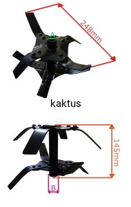 MOTYKA NOŻE GLEBOGRYZARKI STIGA 36G KOMPLET PRAWY