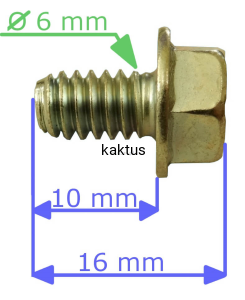 ŚRUBA MOCOWANIA ROZRUSZNIKA BRIGGS