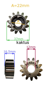 ZĘBATKA NAPĘDU NAC S461 S511 V VH 1KLINY 70300180