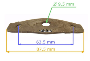 PODKŁADKA ŚRUBY NOŻA MTD 46 PB