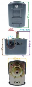 WŁĄCZNIK CIŚNIENIOWY 1/4" Ż 230V