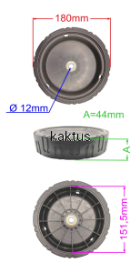 KOŁO FI 180MM WERTYKULATORA STIGA 118810247/2