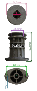 PIASTA NOŻA KOSIARKI OLEO-MAC MAX 44 48 53 25,4MM