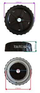 KOŁO 190MM STIGA C43S 46S EP434 381007468/0 54Z
