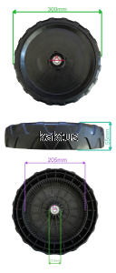 KOŁO 300MM TYLNE  LIDER HANDY WA51BS750 84Z