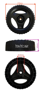 KOŁO 175MM KOSIARKI FAWORYT DK41P130 DK41P98