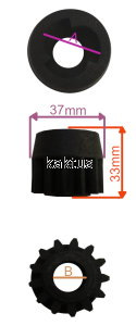 ZĘBATKA NAPĘDOWA KOŁA PRAWA 13Z GRIZZLY HRM300 400