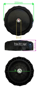 KOŁO 200MM LIDER HANDY FAWORYT WA46N 58Z ZĘBÓW
