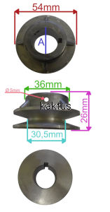 KOŁO PASOWE WAŁU 22MM FAWORYT DK41N130 DK53N225E