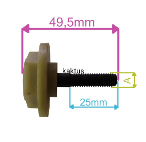 ŚRUBA NOŻA M8X1,25X33MM FAWORYT GTK1800 XK1600