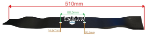 LISTWA TNĄCA 510 MM KOSIARKI GRASS G-FORCE XSZ51